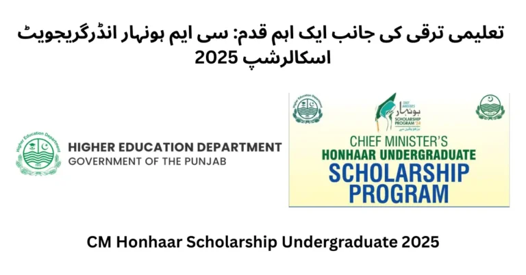 CM Honhaar Scholarship Undergraduate 2025